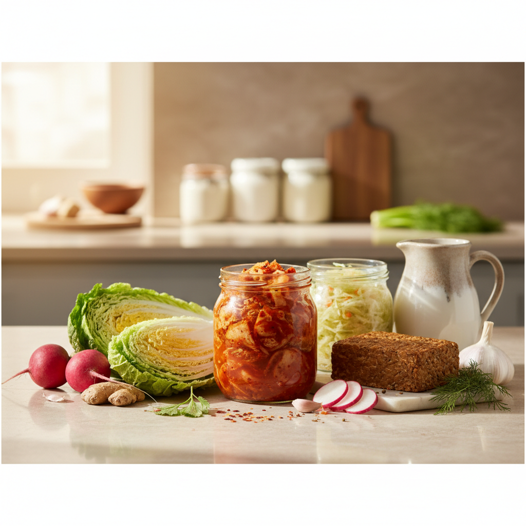 Du betrachtest gerade Fermentation zu Hause: Darmgesundheit boosten mit Kimchi & Co. – Einfach, effektiv, 2026-Trend